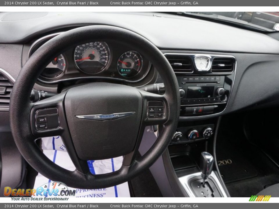 2014 Chrysler 200 LX Sedan Crystal Blue Pearl / Black Photo #10