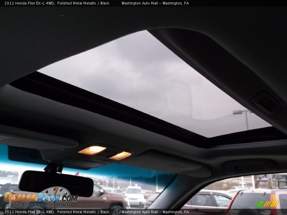 2011 Honda Pilot EX-L 4WD Polished Metal Metallic / Black Photo #10