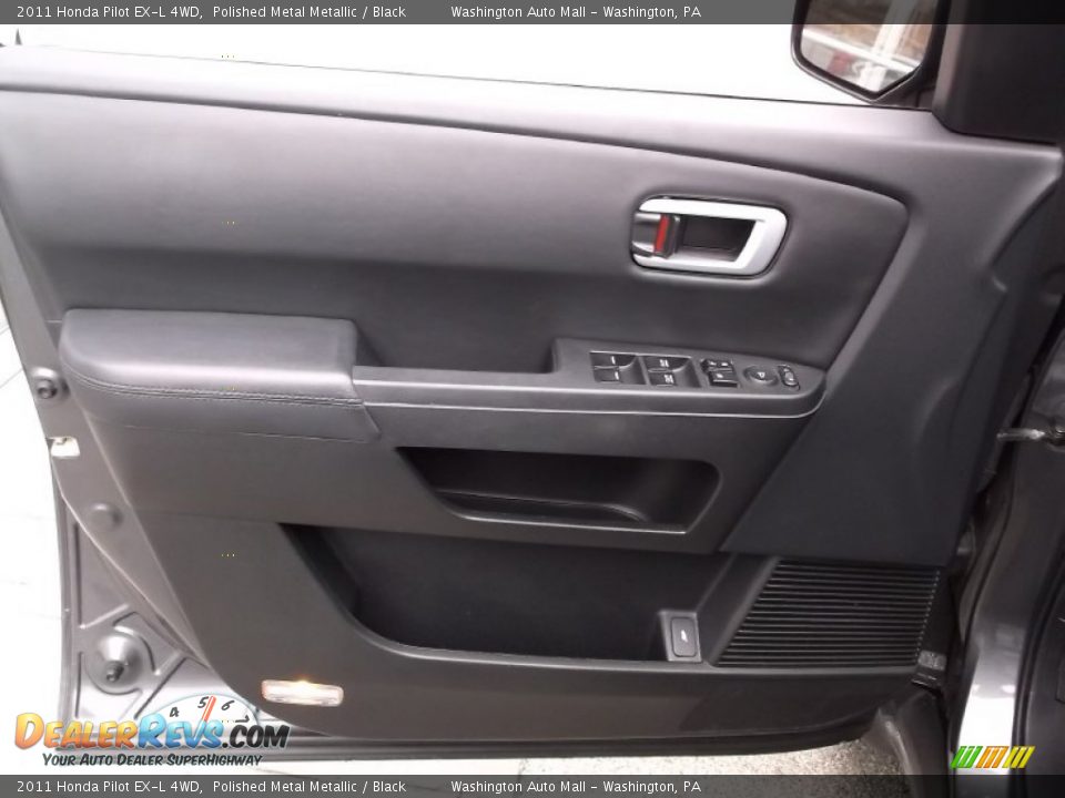 2011 Honda Pilot EX-L 4WD Polished Metal Metallic / Black Photo #12