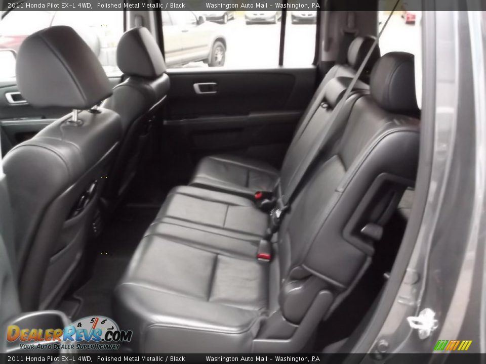 2011 Honda Pilot EX-L 4WD Polished Metal Metallic / Black Photo #16