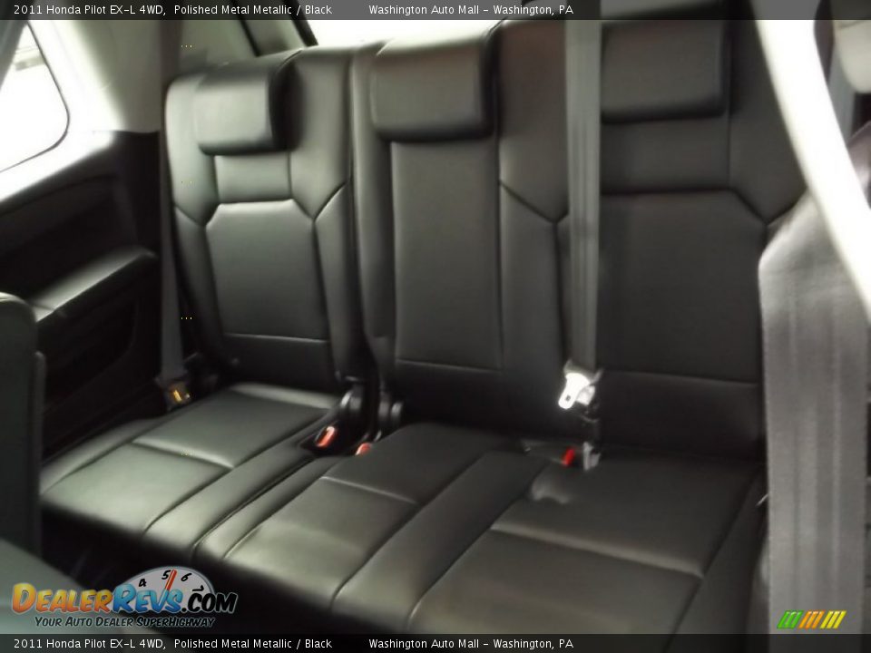 2011 Honda Pilot EX-L 4WD Polished Metal Metallic / Black Photo #17