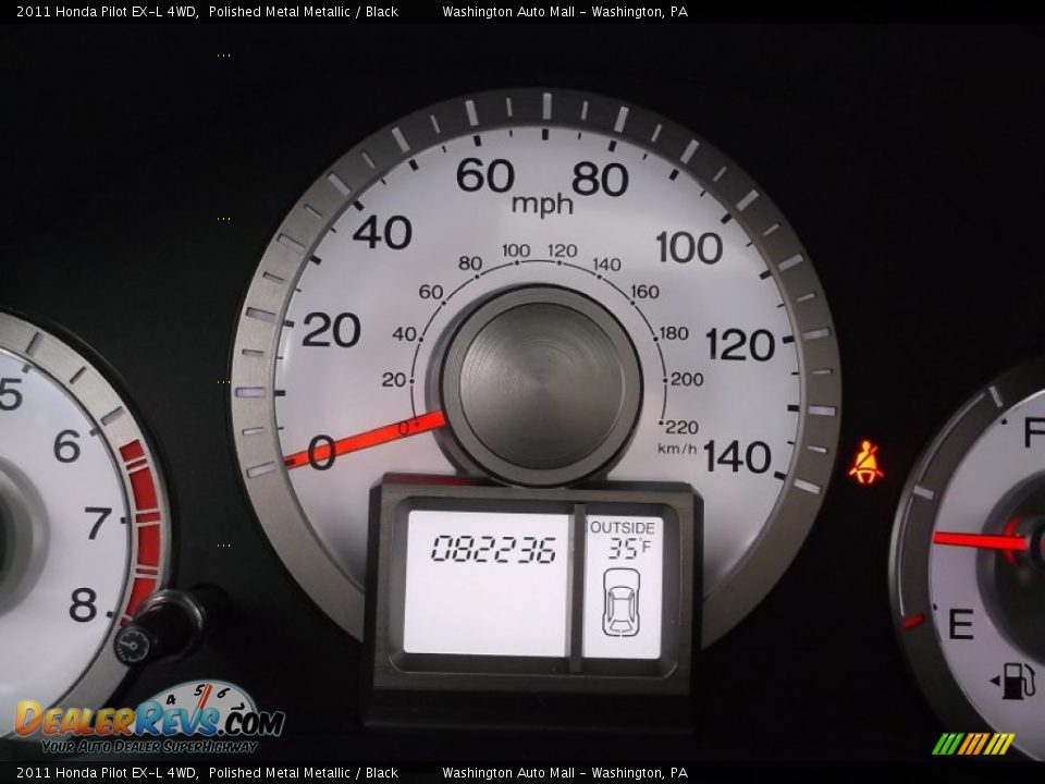 2011 Honda Pilot EX-L 4WD Polished Metal Metallic / Black Photo #20