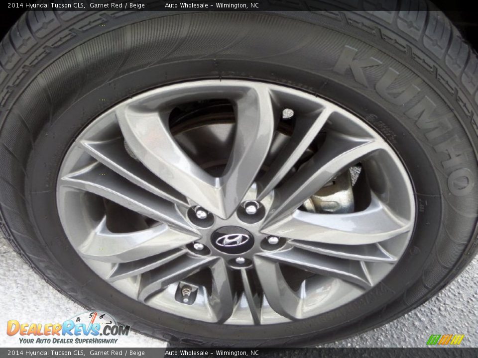 2014 Hyundai Tucson GLS Garnet Red / Beige Photo #7