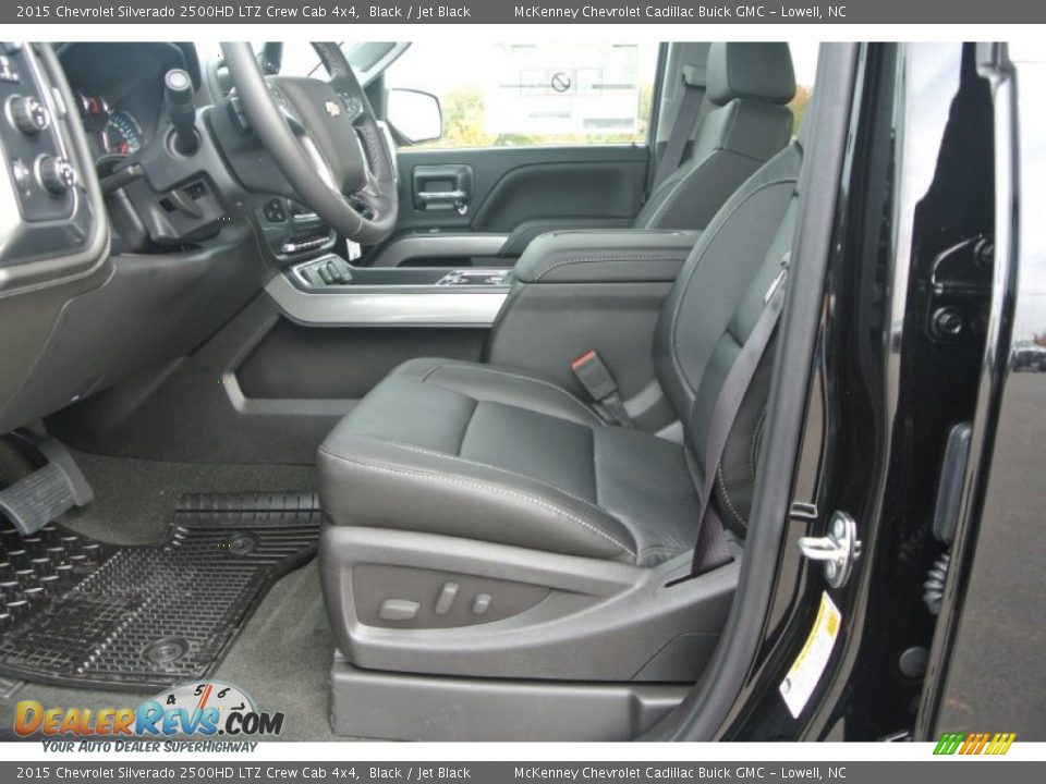 2015 Chevrolet Silverado 2500HD LTZ Crew Cab 4x4 Black / Jet Black Photo #9