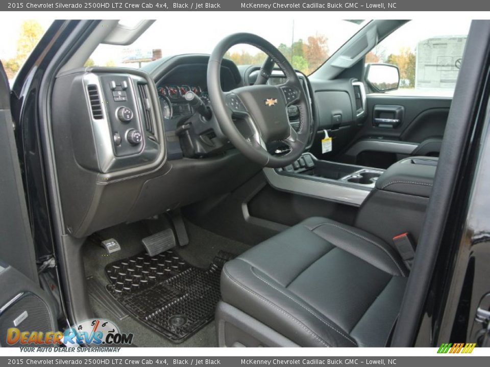 2015 Chevrolet Silverado 2500HD LTZ Crew Cab 4x4 Black / Jet Black Photo #23