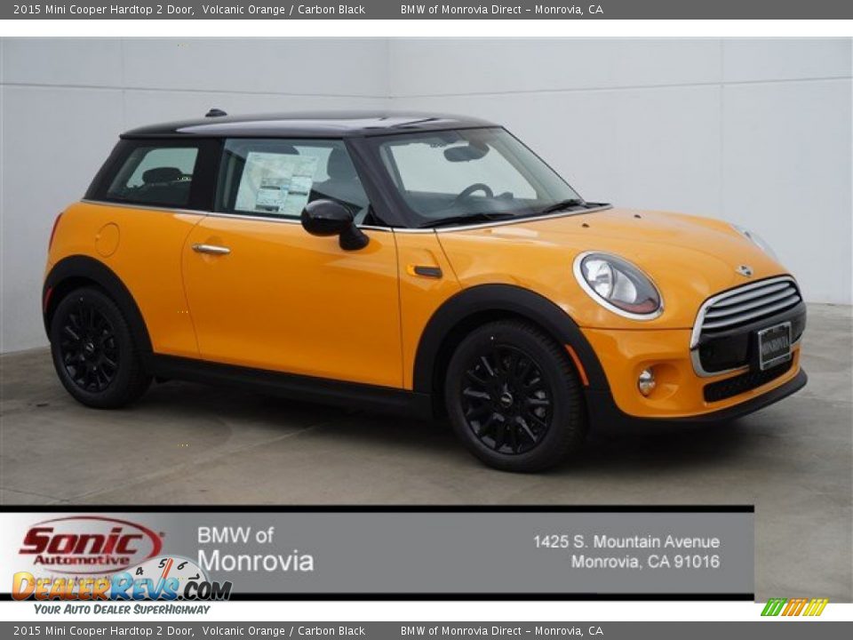 2015 Mini Cooper Hardtop 2 Door Volcanic Orange / Carbon Black Photo #1