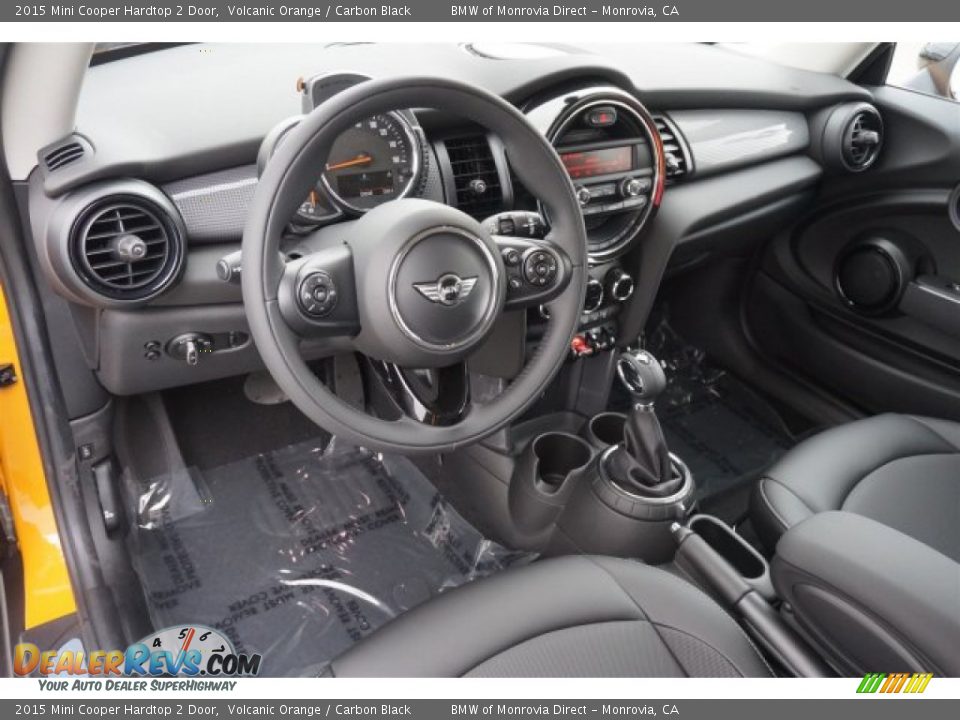 2015 Mini Cooper Hardtop 2 Door Volcanic Orange / Carbon Black Photo #6