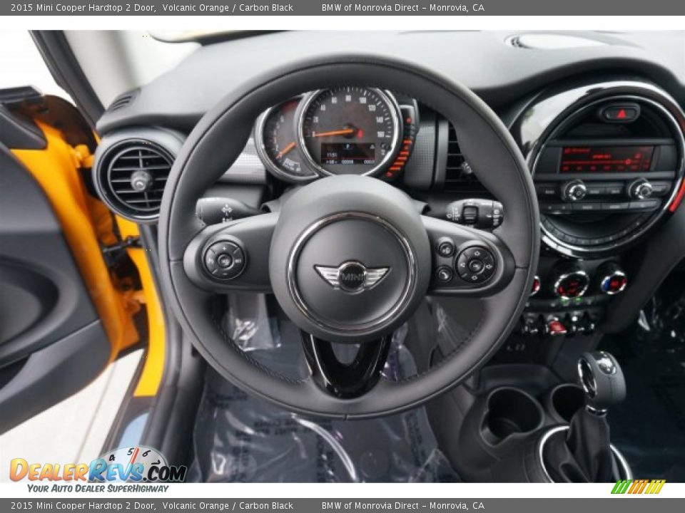 2015 Mini Cooper Hardtop 2 Door Volcanic Orange / Carbon Black Photo #9