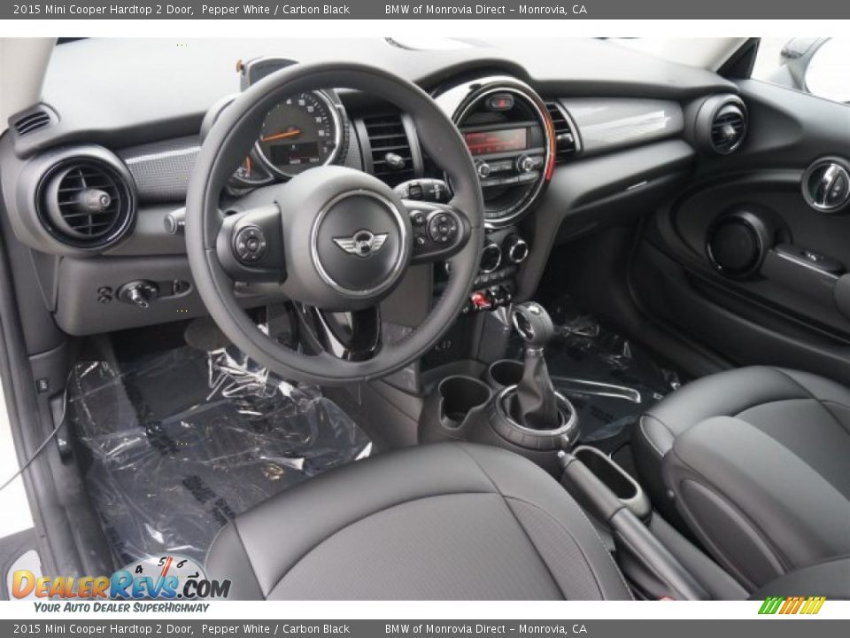 2015 Mini Cooper Hardtop 2 Door Pepper White / Carbon Black Photo #6