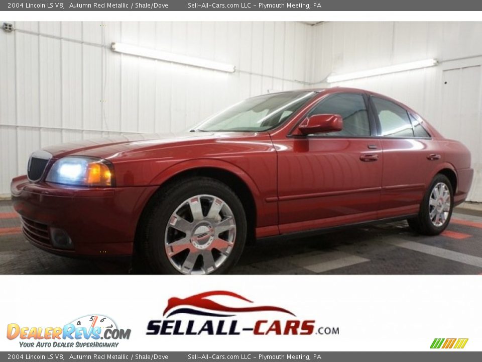 2004 Lincoln LS V8 Autumn Red Metallic / Shale/Dove Photo #1