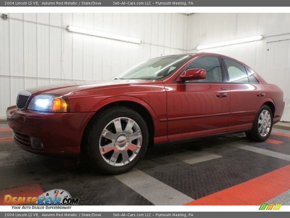 2004 Lincoln LS V8 Autumn Red Metallic / Shale/Dove Photo #2