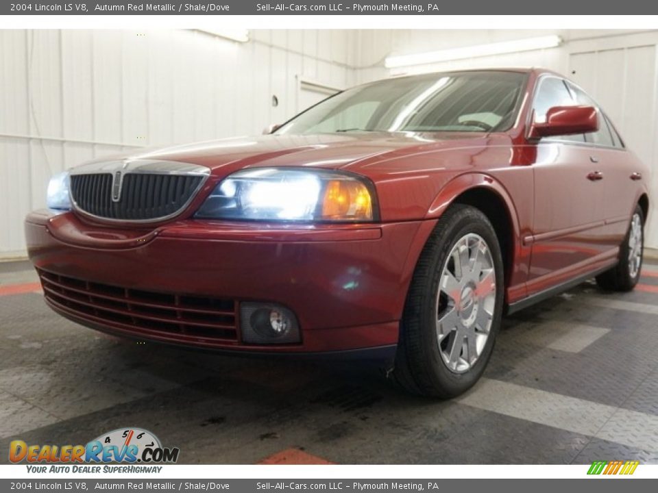 2004 Lincoln LS V8 Autumn Red Metallic / Shale/Dove Photo #3