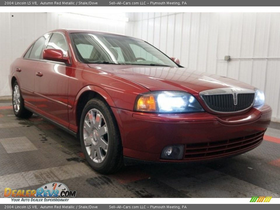 2004 Lincoln LS V8 Autumn Red Metallic / Shale/Dove Photo #5