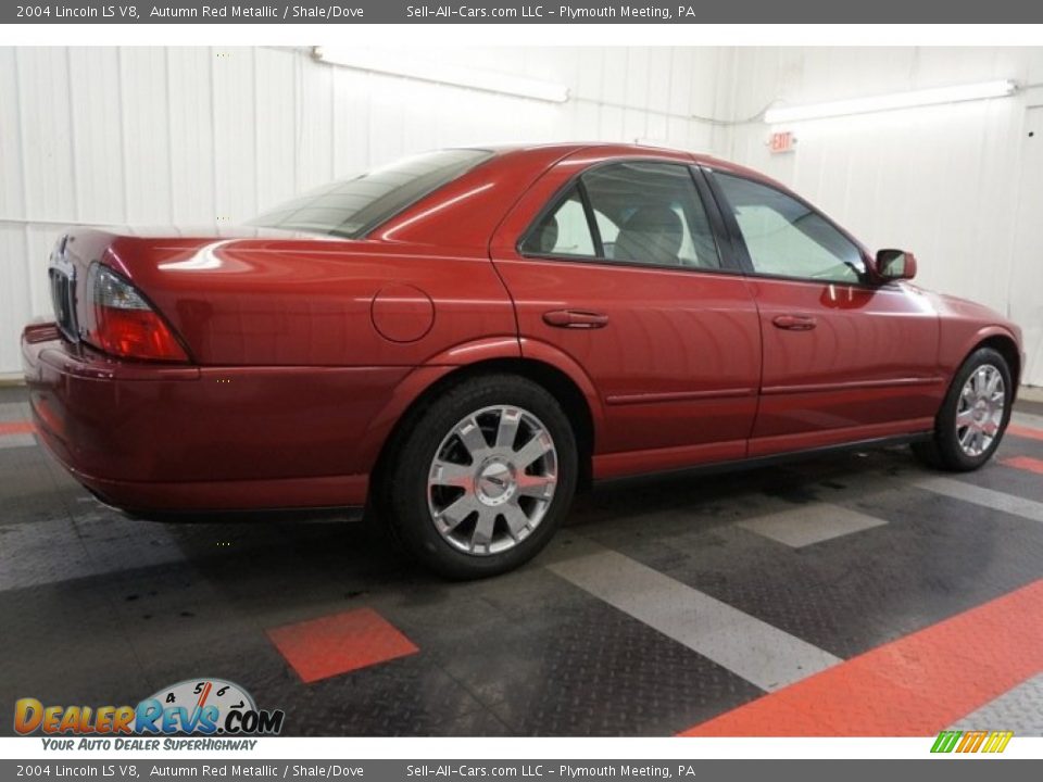 2004 Lincoln LS V8 Autumn Red Metallic / Shale/Dove Photo #7