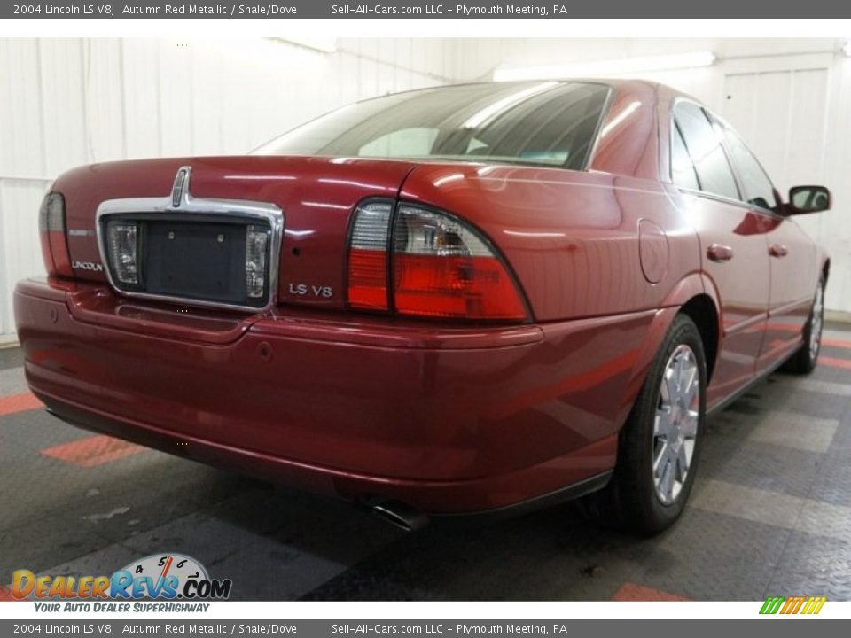 2004 Lincoln LS V8 Autumn Red Metallic / Shale/Dove Photo #8