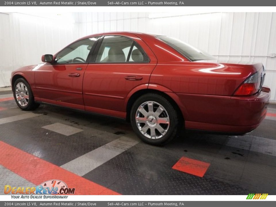 2004 Lincoln LS V8 Autumn Red Metallic / Shale/Dove Photo #11