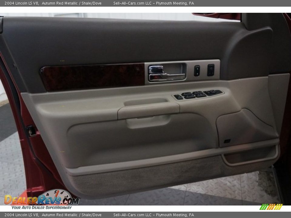 2004 Lincoln LS V8 Autumn Red Metallic / Shale/Dove Photo #12