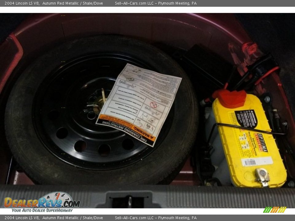 2004 Lincoln LS V8 Autumn Red Metallic / Shale/Dove Photo #19