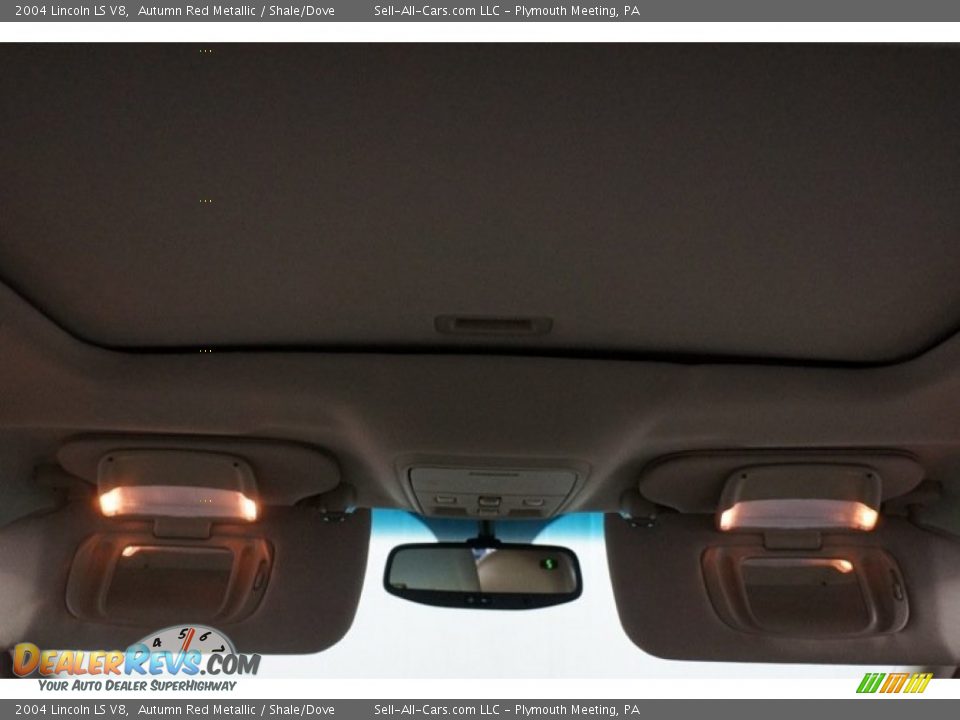 2004 Lincoln LS V8 Autumn Red Metallic / Shale/Dove Photo #21