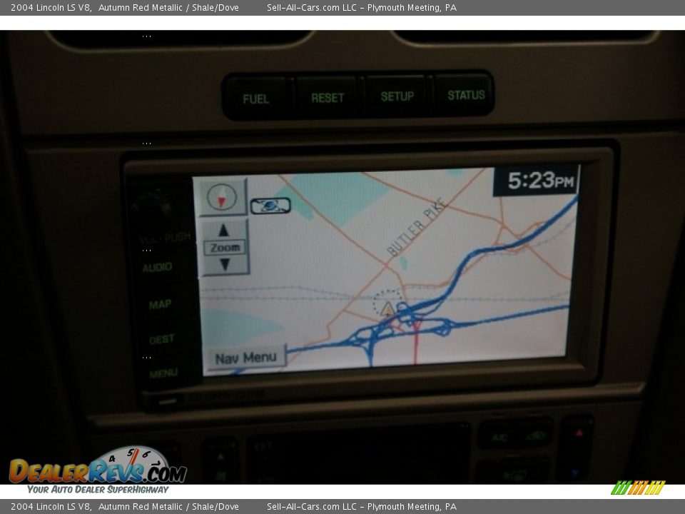 2004 Lincoln LS V8 Autumn Red Metallic / Shale/Dove Photo #29