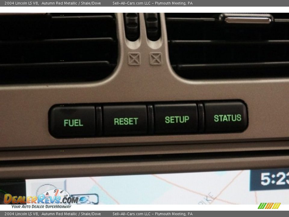 2004 Lincoln LS V8 Autumn Red Metallic / Shale/Dove Photo #30