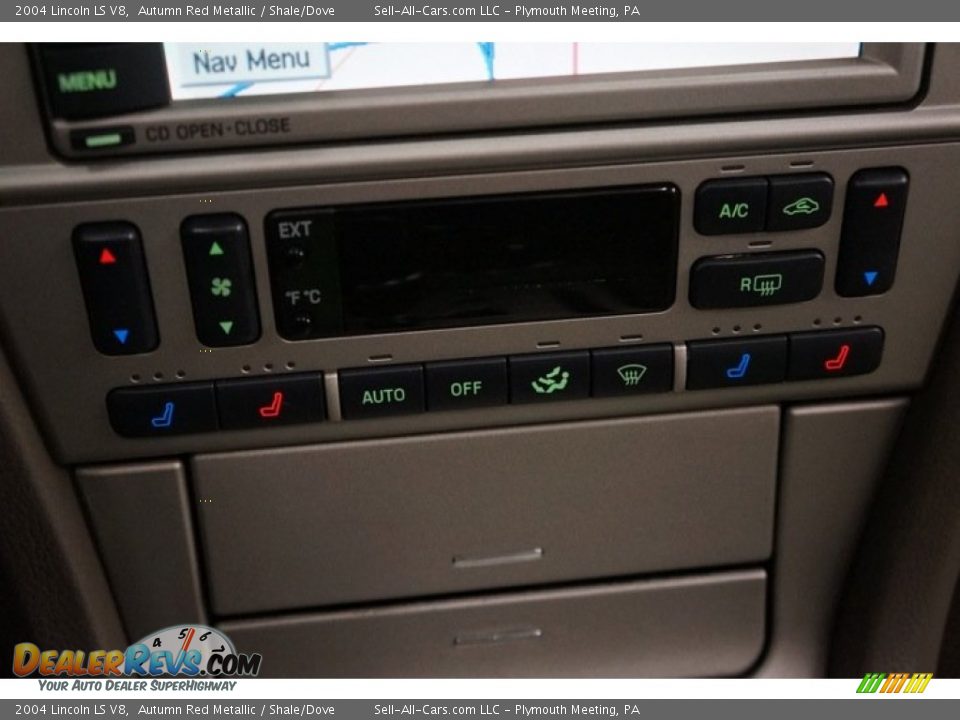 2004 Lincoln LS V8 Autumn Red Metallic / Shale/Dove Photo #31