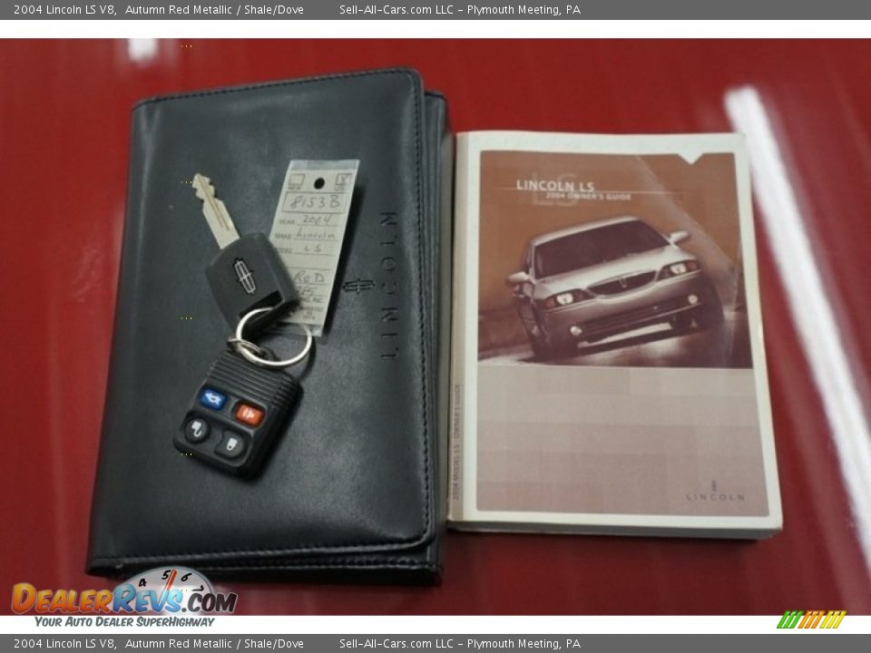 2004 Lincoln LS V8 Autumn Red Metallic / Shale/Dove Photo #32