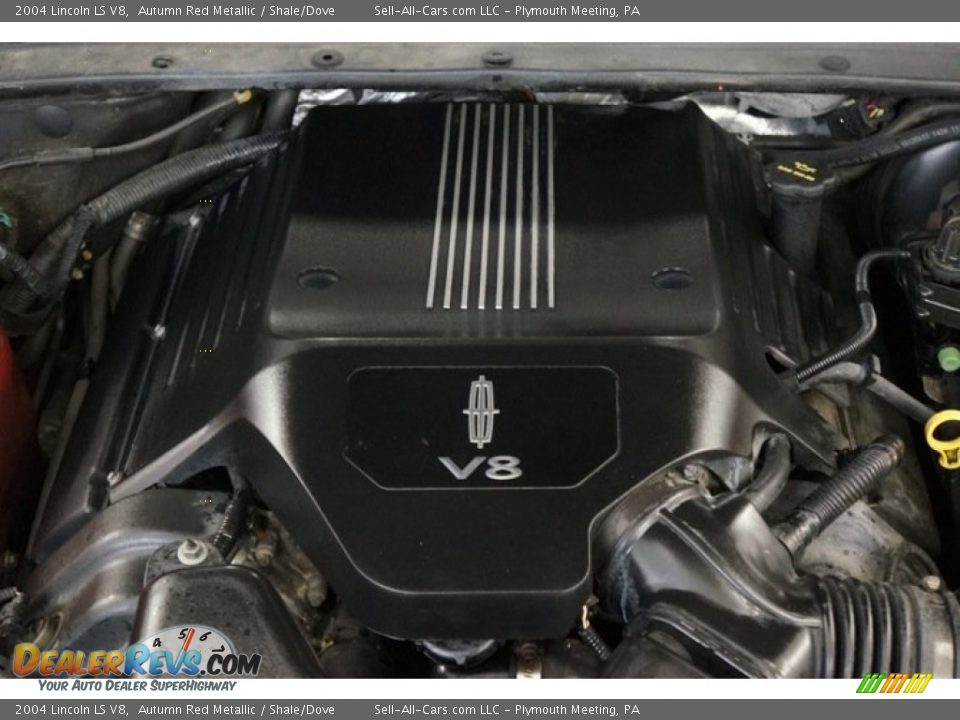 2004 Lincoln LS V8 Autumn Red Metallic / Shale/Dove Photo #34