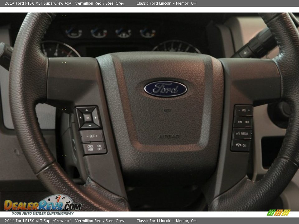 2014 Ford F150 XLT SuperCrew 4x4 Vermillion Red / Steel Grey Photo #6