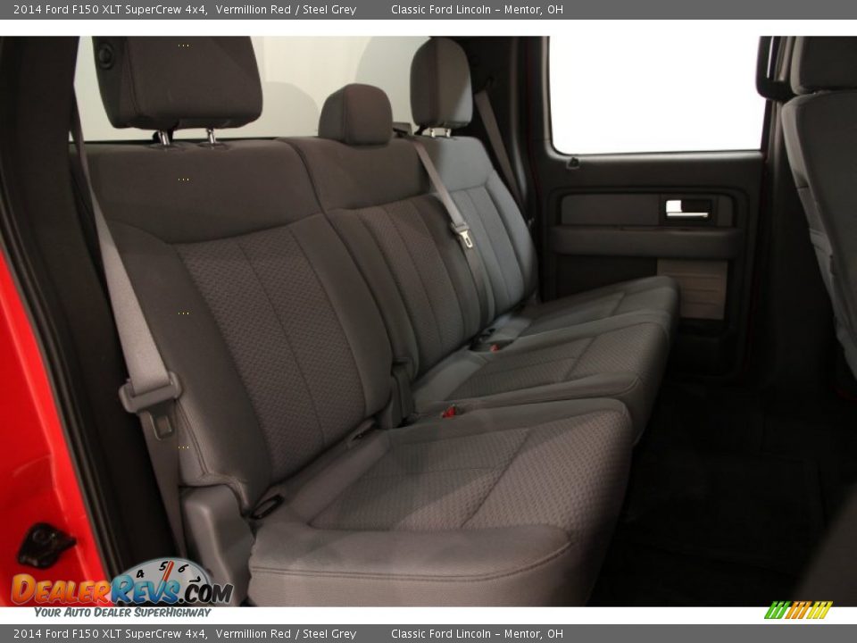 2014 Ford F150 XLT SuperCrew 4x4 Vermillion Red / Steel Grey Photo #15