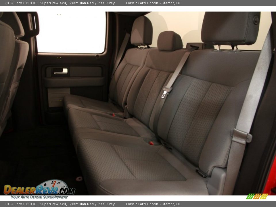 2014 Ford F150 XLT SuperCrew 4x4 Vermillion Red / Steel Grey Photo #16