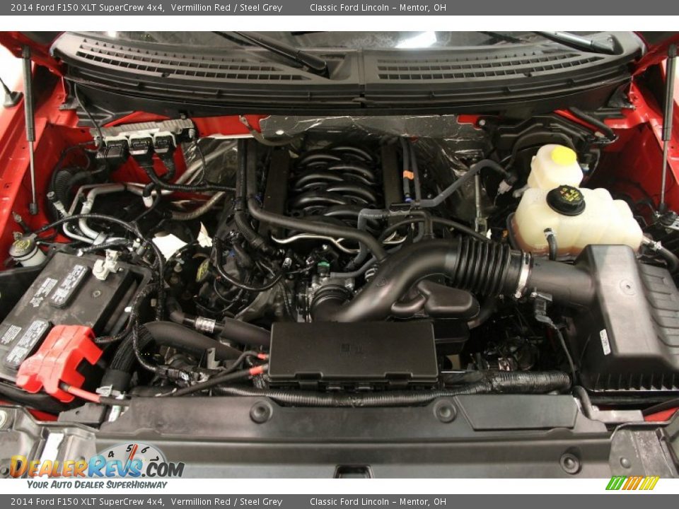 2014 Ford F150 XLT SuperCrew 4x4 Vermillion Red / Steel Grey Photo #18