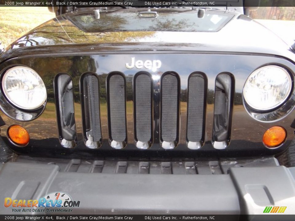 2008 Jeep Wrangler X 4x4 Black / Dark Slate Gray/Medium Slate Gray Photo #11