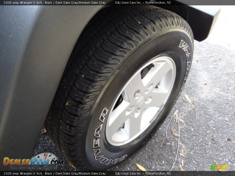 2008 Jeep Wrangler X 4x4 Black / Dark Slate Gray/Medium Slate Gray Photo #13