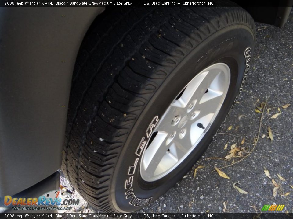2008 Jeep Wrangler X 4x4 Black / Dark Slate Gray/Medium Slate Gray Photo #14