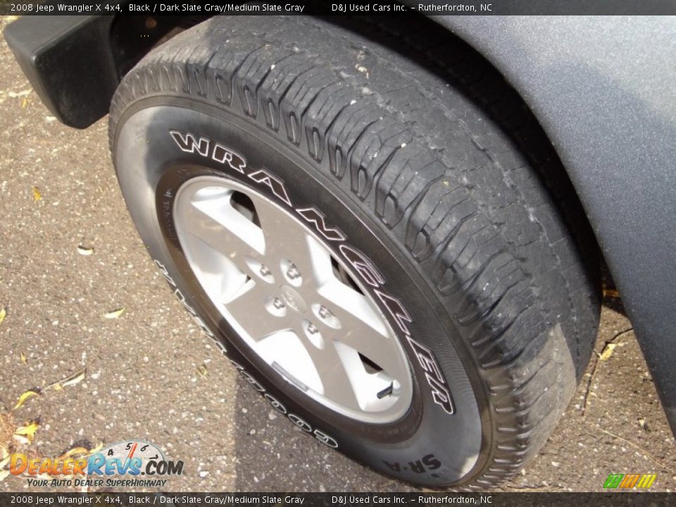 2008 Jeep Wrangler X 4x4 Black / Dark Slate Gray/Medium Slate Gray Photo #16
