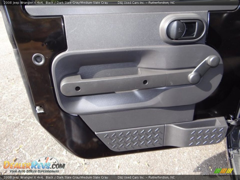 2008 Jeep Wrangler X 4x4 Black / Dark Slate Gray/Medium Slate Gray Photo #18