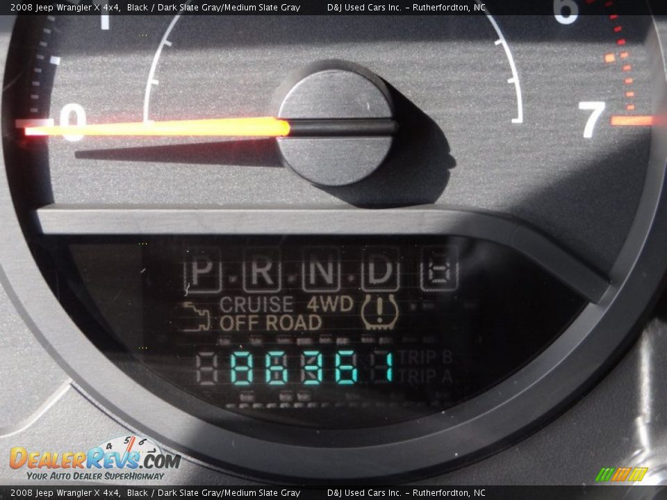 2008 Jeep Wrangler X 4x4 Black / Dark Slate Gray/Medium Slate Gray Photo #22