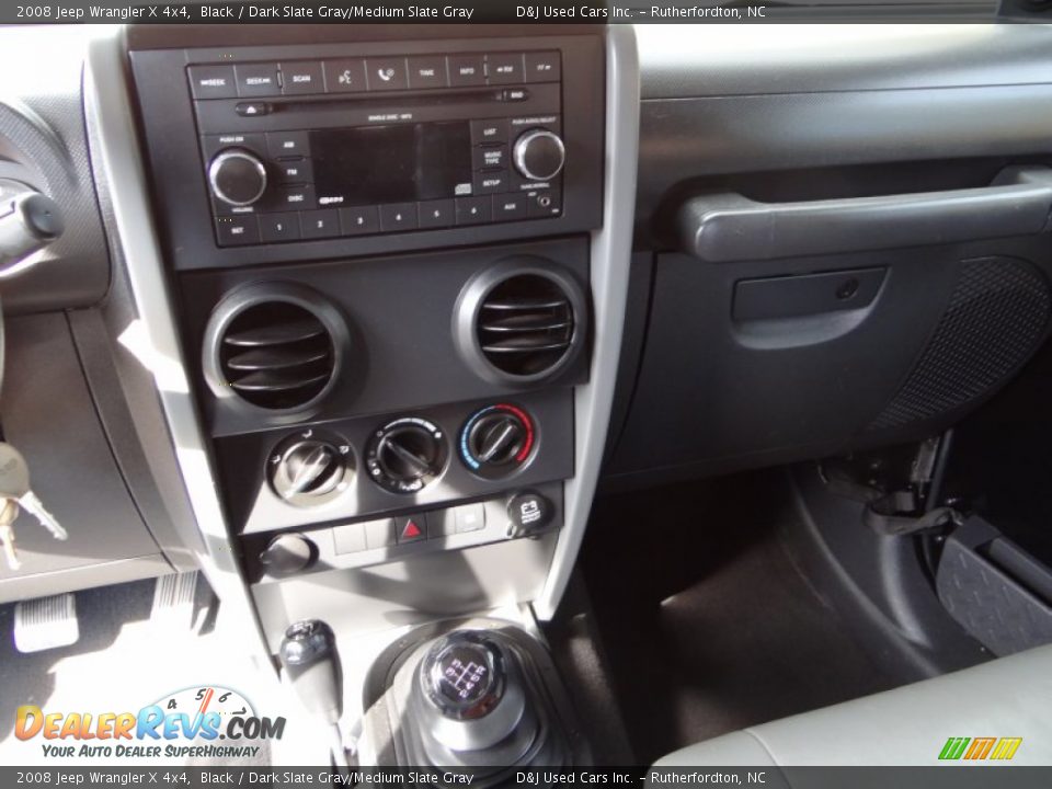 2008 Jeep Wrangler X 4x4 Black / Dark Slate Gray/Medium Slate Gray Photo #24