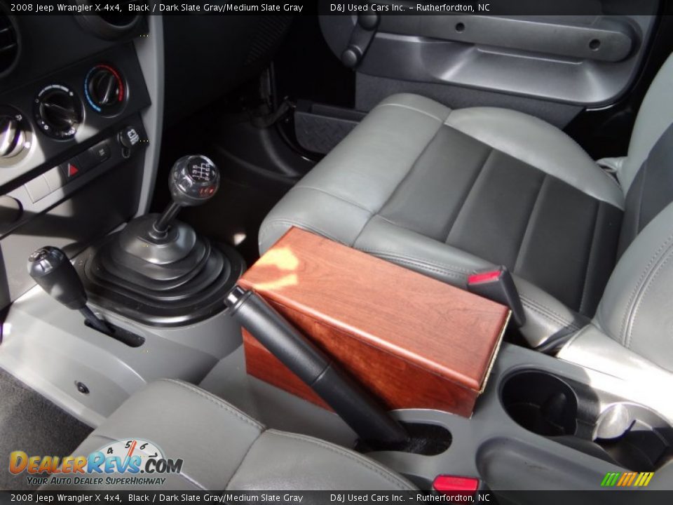 2008 Jeep Wrangler X 4x4 Black / Dark Slate Gray/Medium Slate Gray Photo #25