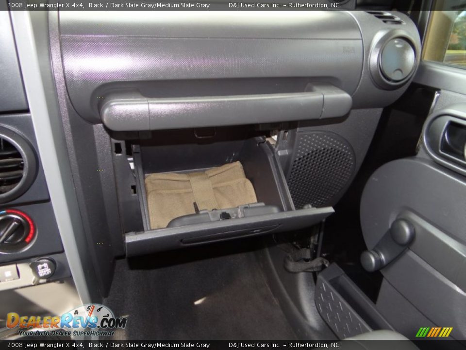 2008 Jeep Wrangler X 4x4 Black / Dark Slate Gray/Medium Slate Gray Photo #27