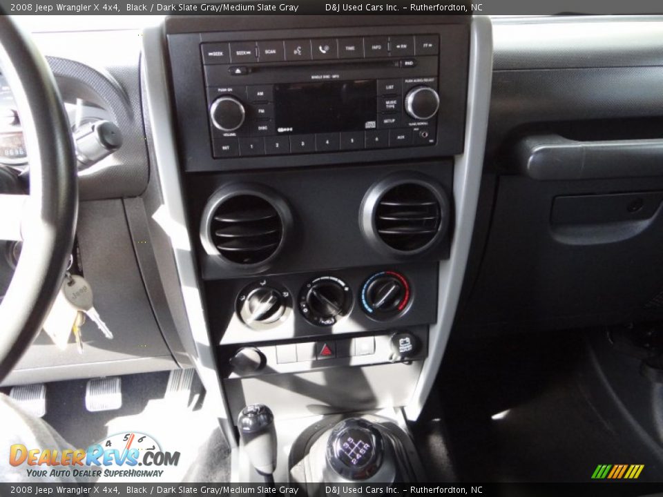 2008 Jeep Wrangler X 4x4 Black / Dark Slate Gray/Medium Slate Gray Photo #29