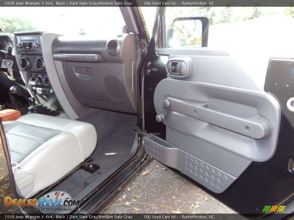 2008 Jeep Wrangler X 4x4 Black / Dark Slate Gray/Medium Slate Gray Photo #30