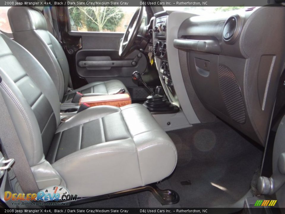 2008 Jeep Wrangler X 4x4 Black / Dark Slate Gray/Medium Slate Gray Photo #32