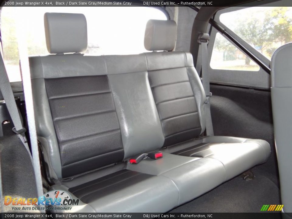 2008 Jeep Wrangler X 4x4 Black / Dark Slate Gray/Medium Slate Gray Photo #33