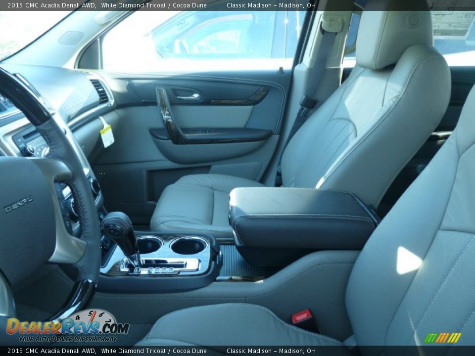 2015 GMC Acadia Denali AWD White Diamond Tricoat / Cocoa Dune Photo #3