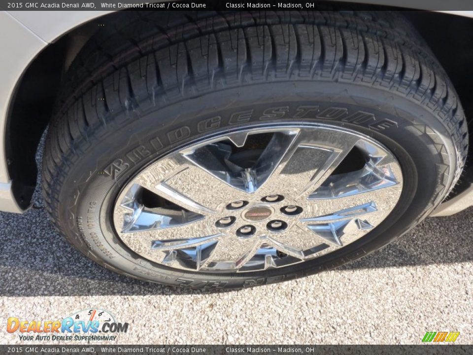 2015 GMC Acadia Denali AWD White Diamond Tricoat / Cocoa Dune Photo #4
