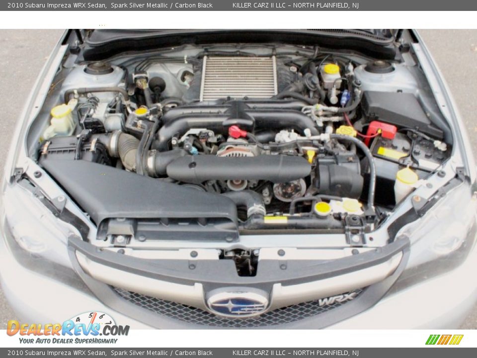 2010 Subaru Impreza WRX Sedan Spark Silver Metallic / Carbon Black Photo #33