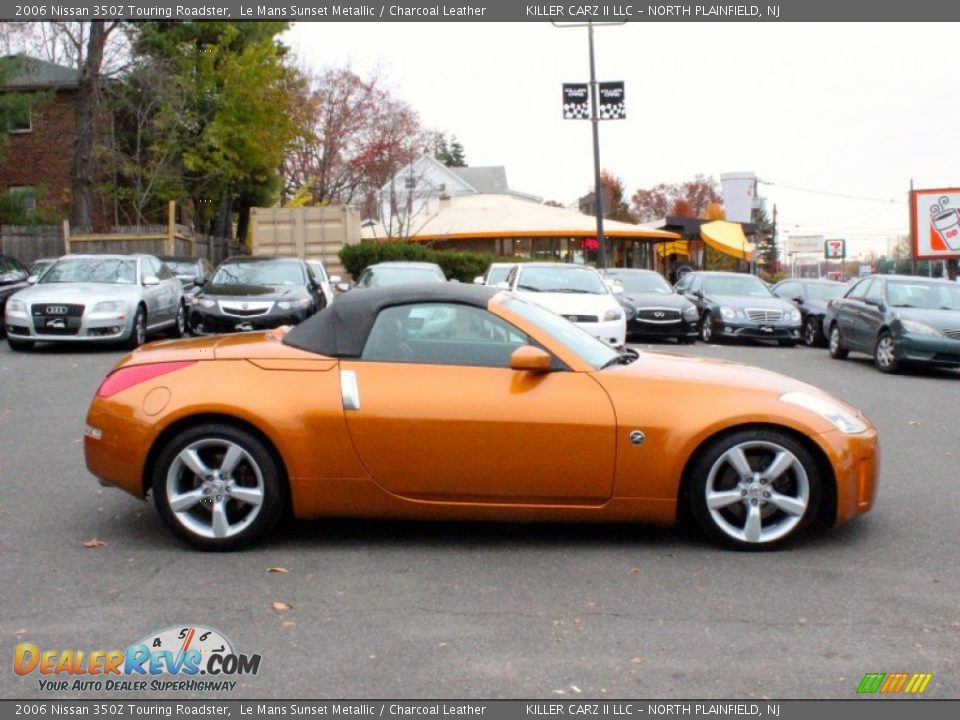 2006 Nissan 350Z Touring Roadster Le Mans Sunset Metallic / Charcoal Leather Photo #10