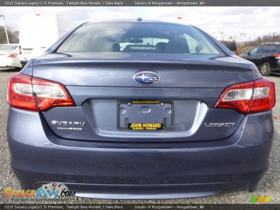 2015 Subaru Legacy 2.5i Premium Twilight Blue Metallic / Slate Black Photo #4